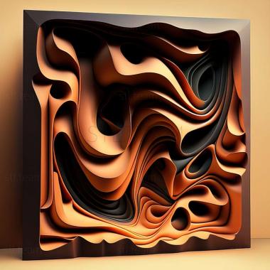 3D model abstract painting (STL)